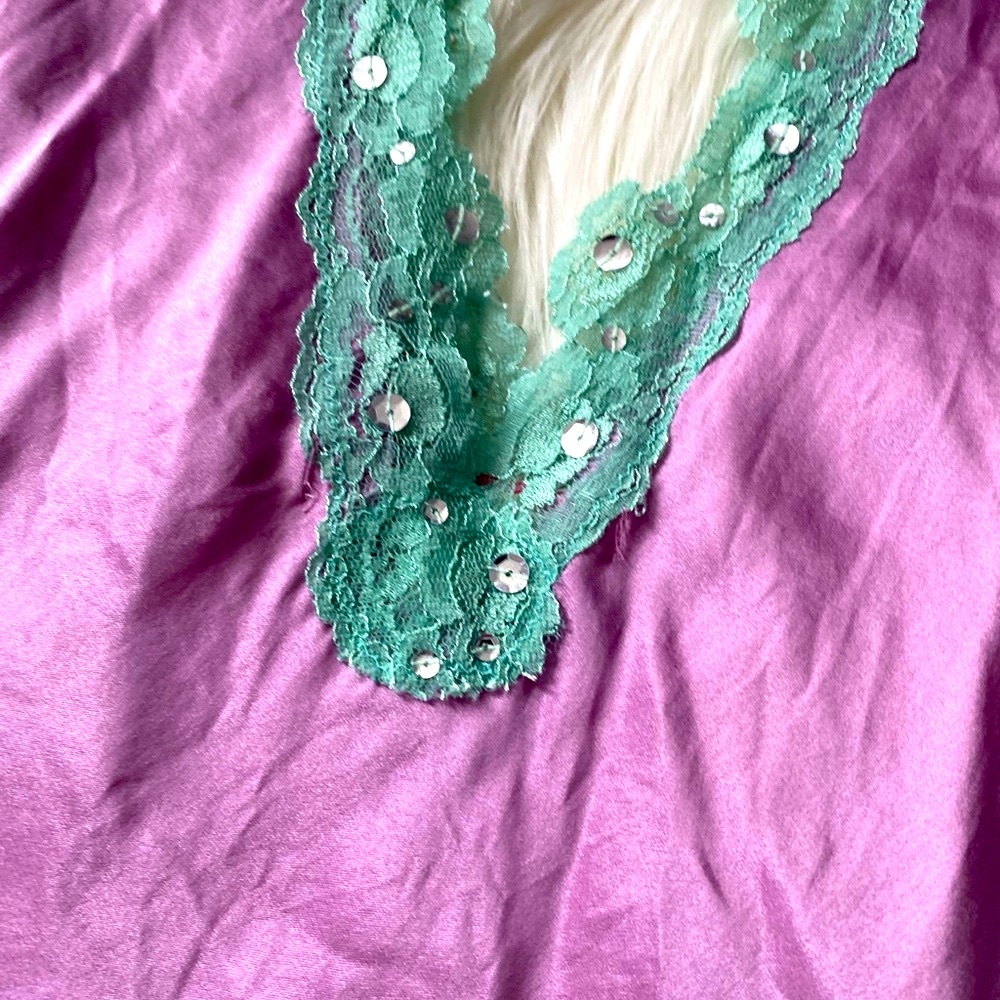 VTG Very Rare Gold Hawk Silk Camisole - Picture 4 of 9